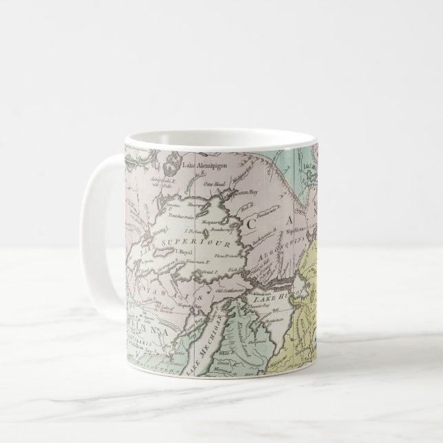 Mug Une carte précise du Canada, 1761 (Devant gauche)
