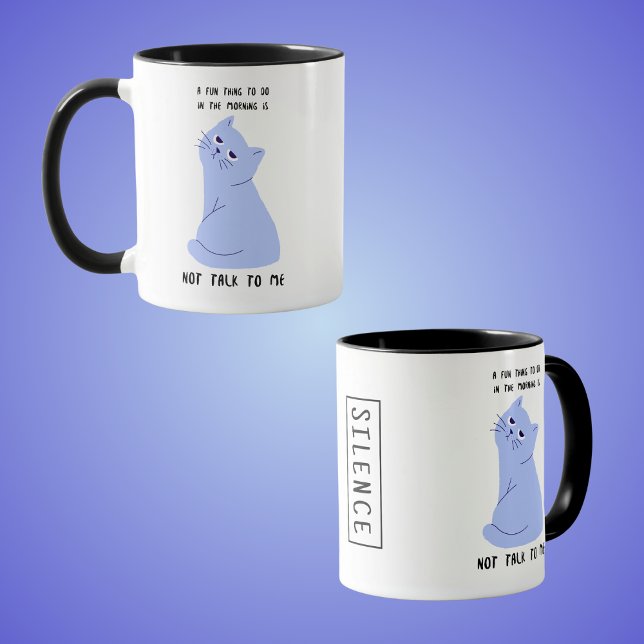 Mug Une Chose Amusante À Faire Le Matin N'Est Pas De M (Créateur téléchargé)