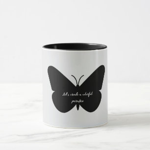 Mug Une citation simple dans un simple papillon