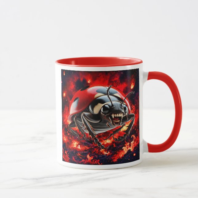 Mug Une coccinelle monstrueuse et terrifiante. (Droite)