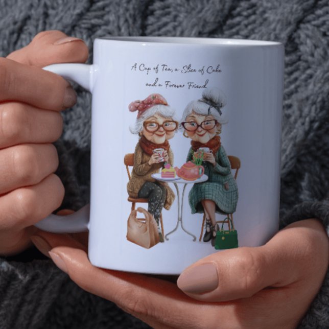 Mug Une coupe de thé, une tranche de gâteau et un ami  (Forever Friends Tea Time Mug
A Cup of Tea, a Slice of Cake and a Forever Friends)