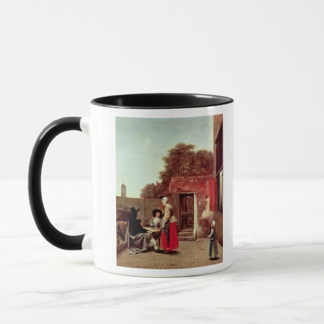 Mug Une cour néerlandaise, c.1658-60 (Gauche)