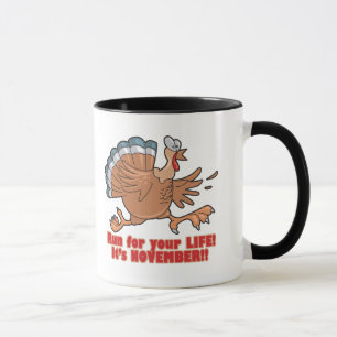 Mug une course pour une vie drôle de dindon