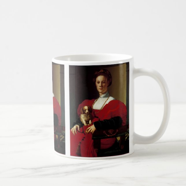 Mug Une dame en robe rouge (Droite)