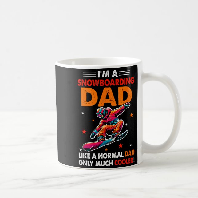 Mug Une définition de papa en snowboard beaucoup plus  (Droite)