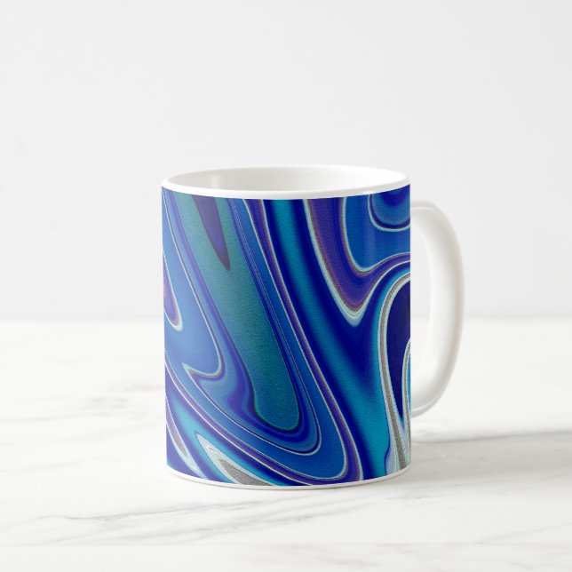 Mug Une éclaboussure de bleu (Devant droit)
