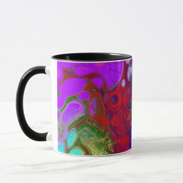 Mug Une éclatement de couleur Fluid Art (Gauche)