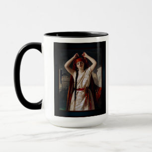 Mug Une Égyptienne Se Préparant Pour Le Bain