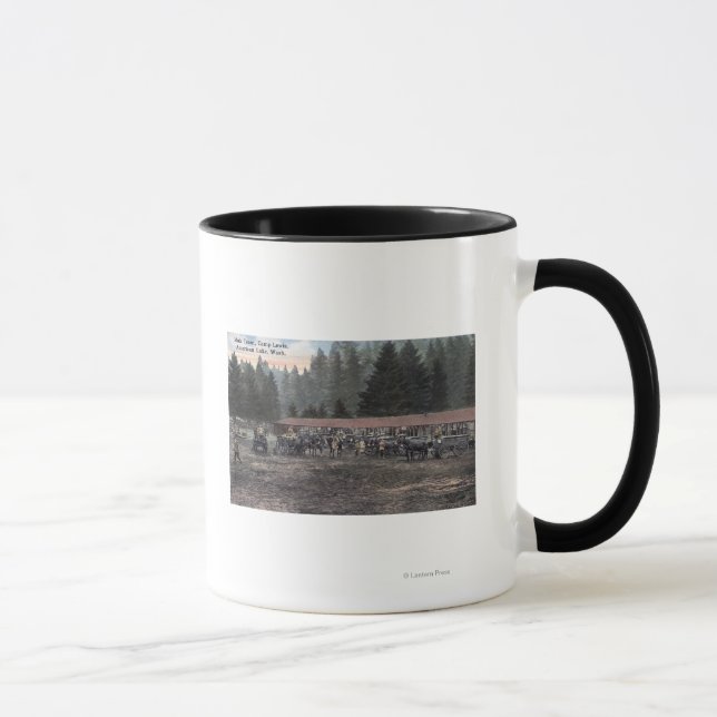 Mug Une équipe de Mule au Camp Lewis (Droite)