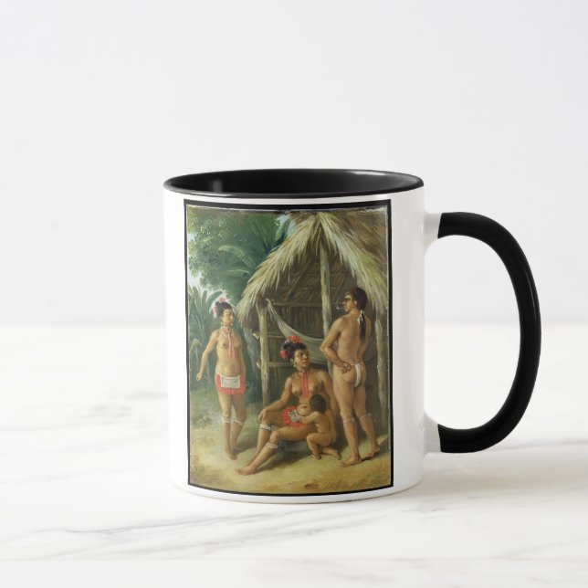 Mug Une famille de Carib de l'Îles-Sous-le-Vent en (Droite)
