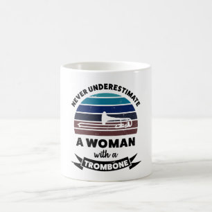 Mug Une femme avec Trombone Funny Gift Maman