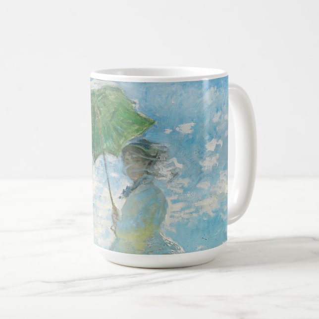 Mug Une femme avec un parasol Claude Monet (Devant droit)