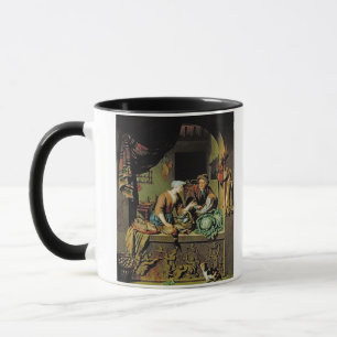 Mug Une femme et un marchand ambulant de poissons,