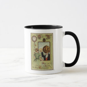 Mug Une femme regarde un homme Citrouille dans le miro