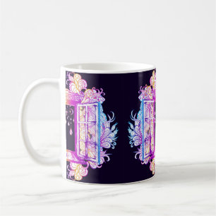Mug Une fenêtre vintage ouverte avec pendentifs contr