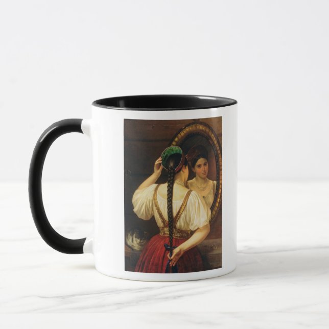 Mug Une fille au miroir, 1848 (Gauche)