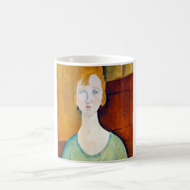 Mug Une fille dans une blouse verte, Modigliani (Centre)