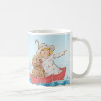 Mug une fille et son amour de Labradoodle de chien/©