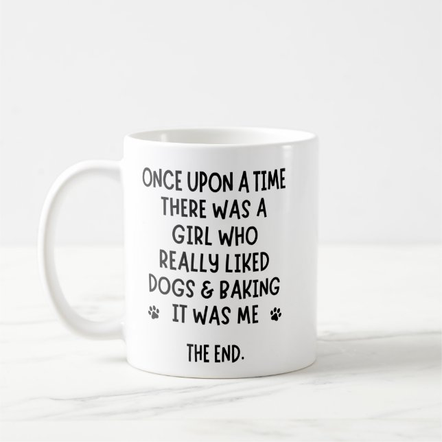 Mug Une fille qui aimait vraiment les chiens et la cui (Gauche)