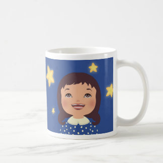 Mug Une fille regardant des étoiles