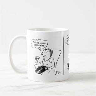 Mug Une fille se demande si elle peut obtenir du vin s