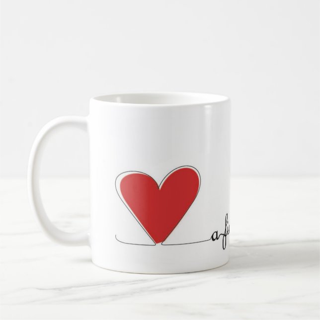 Mug Une fine ligne rouge (Gauche)