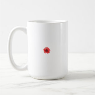 Mug Une fleur de pavot rouge vif avec des pétales déli