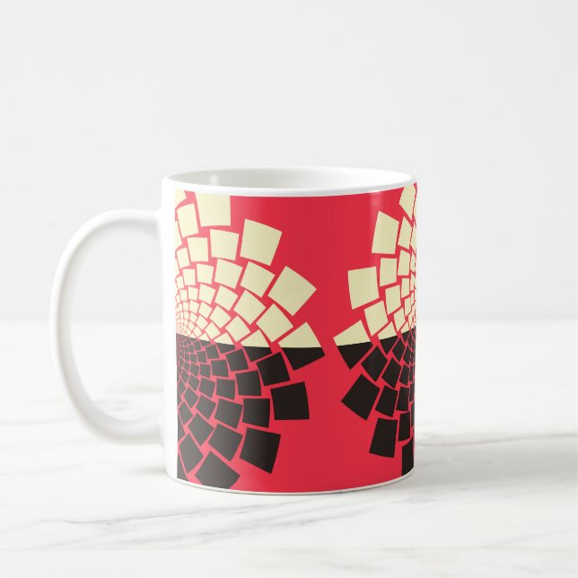 Mug Une fleur stylisée émergeant de l'eau, ou d'une mo (Gauche)