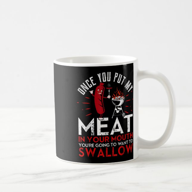 Mug Une Fumée Bbq Drôle Dans La Bouche (Droite)
