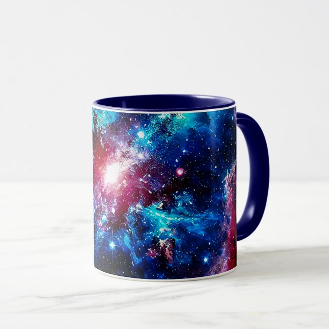 Mug Une galaxie aux étoiles scintillantes. (Devant droit)