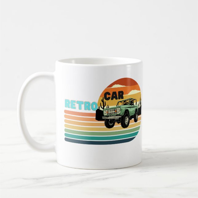 Mug Une grande voiture rétro (Gauche)