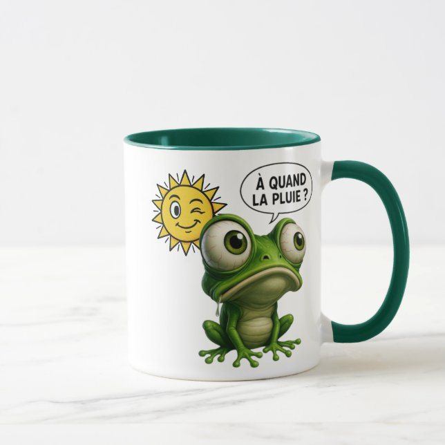 Mug Une grenouille attend la pluie (Droite)