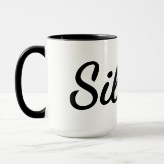 Mug Une Grosse Coupe De Silence Et De Caféine