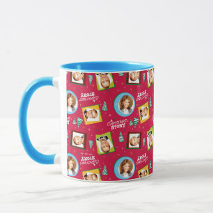 Mug Une histoire de Noël   Motif de photos de famille
