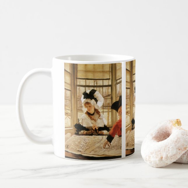 Mug Une histoire fastidieuse de James Tissot, Art Vint (Avec donut)