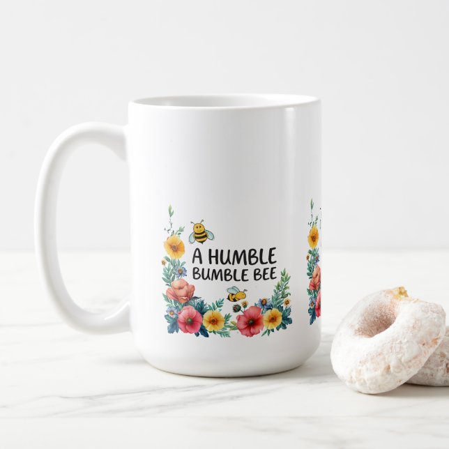 Mug Une humble abeille bourdonne  (Avec donut)
