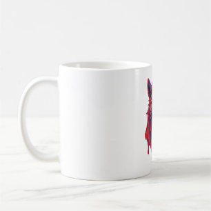 Mug Une illustration détaillée face diabolique ninja w