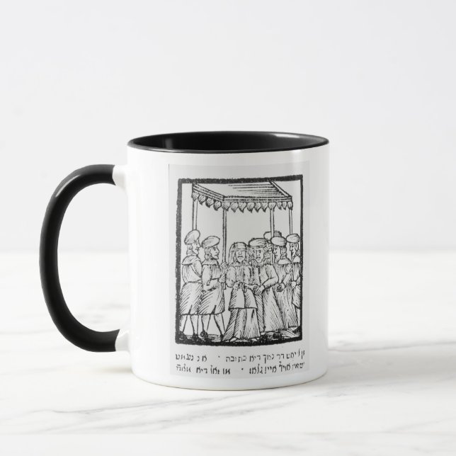 Mug Une illustration d'un mariage juif (Gauche)