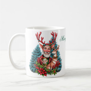 Mug Une illustration fantaisiste de Noël,