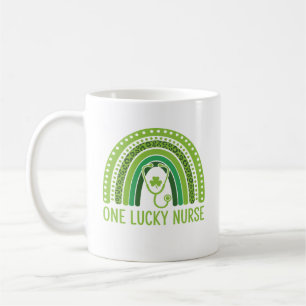 Mug Une infirmière chanceuse Scrub RN ICU ER St Patric