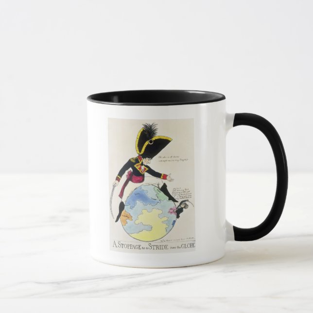 Mug Une interruption à un pas au-dessus du globe, 1803 (Droite)