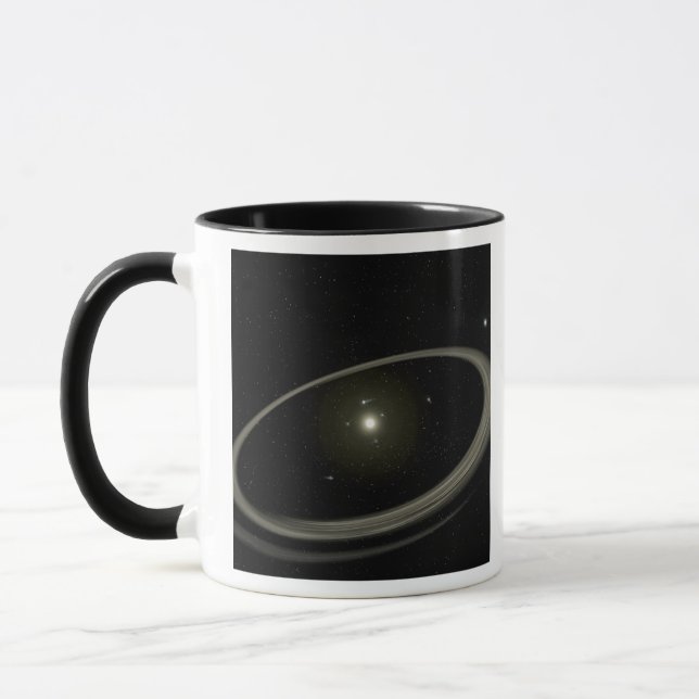 Mug Une jeune étoile entourée de planètes de taille ré (Gauche)