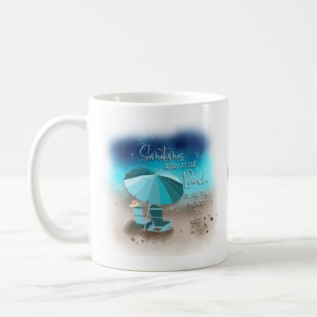 Mug Une Journée À La Plage (Gauche)