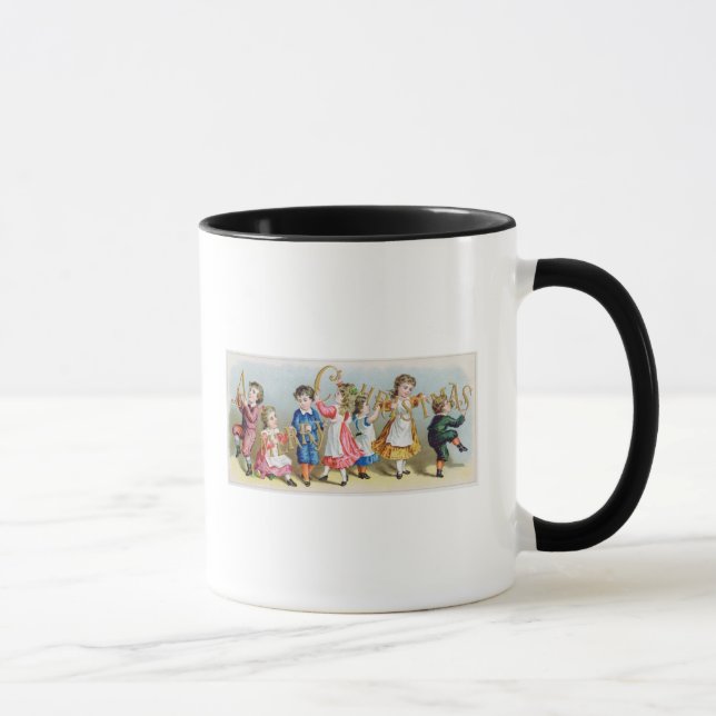 Mug Une joyeuse carte postale victorienne de (Droite)