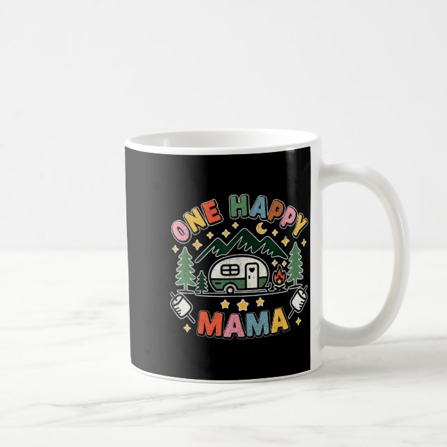 Mug Une joyeuse maman campeuse premier anniversaire ca (Droite)