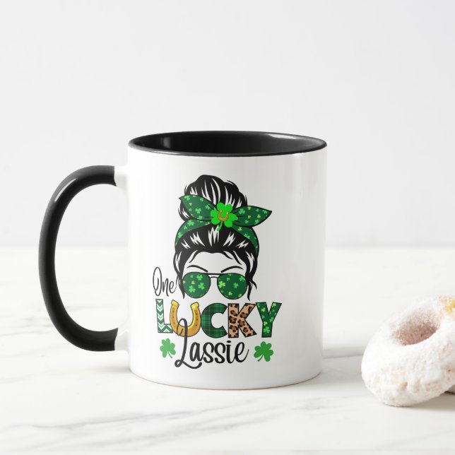 Mug Une Lucky Lassie St. Paddy's (Avec donut)