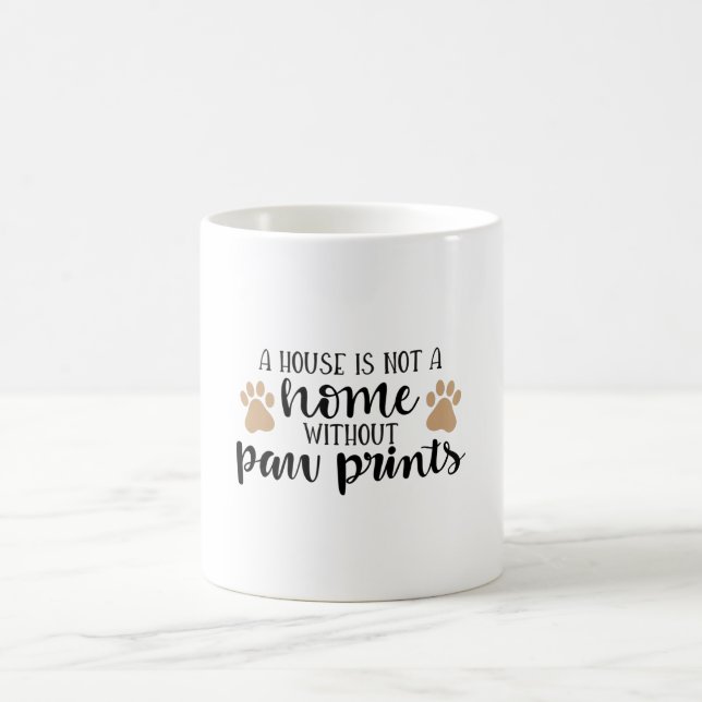 Mug Une maison n'est pas une maison sans empreintes de (Centre)