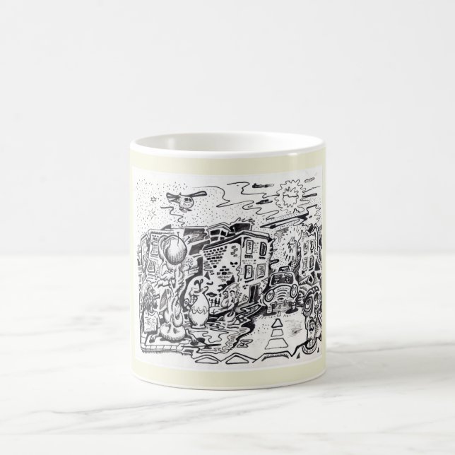 Mug Une marche de nuit à la maison (Centre)