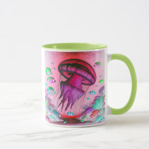 Mug Une méduse dérive lentement vers le large.