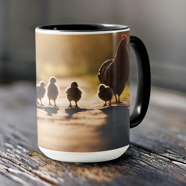 Mug Une mère et ses poussins (Créateur téléchargé)